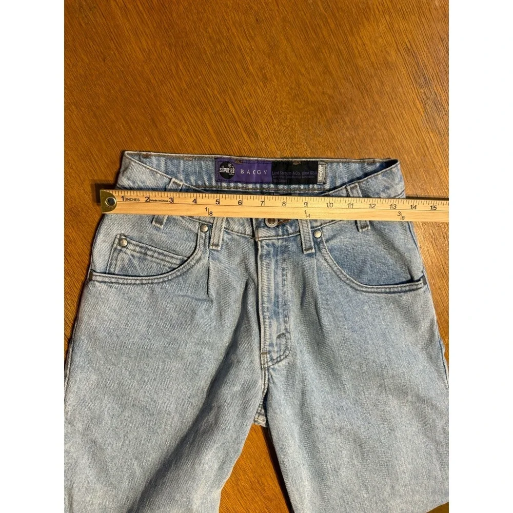 Vintage 1994 Levis SilverTab Baggy Fit Jeans USA Made Light Wash W28 L30